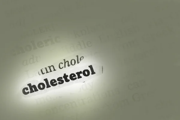 Cholesterol  Dictionary Definition — Stock Photo, Image