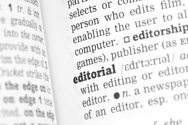 Editorial  Dictionary Definition — Stock Photo, Image
