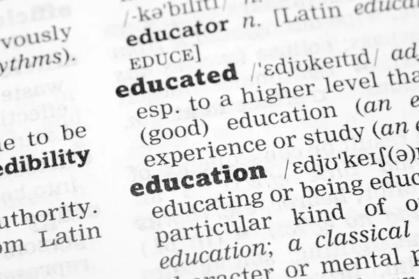 Education  Dictionary Definition — Stock Photo, Image