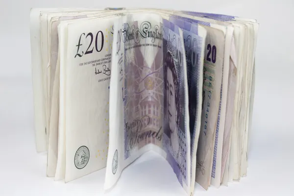 Twenty Pound Notes — Stock Photo, Image