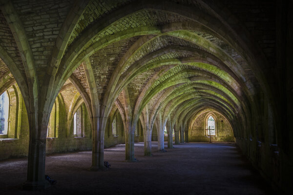 Cellarium  Fountains Abbey