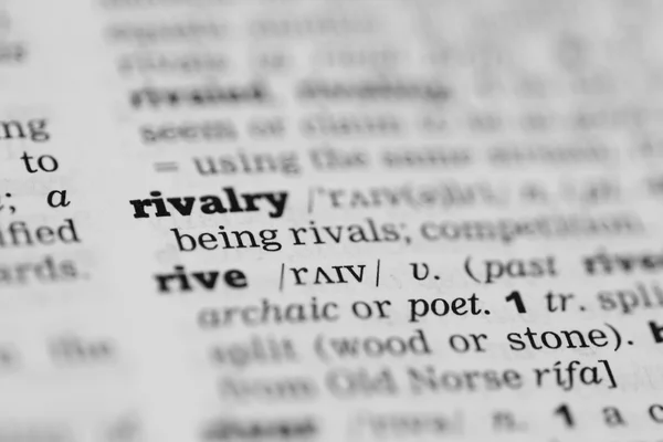Definición de la rivalidad — Foto de Stock
