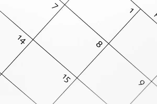 Planning calendar — Stock Photo, Image