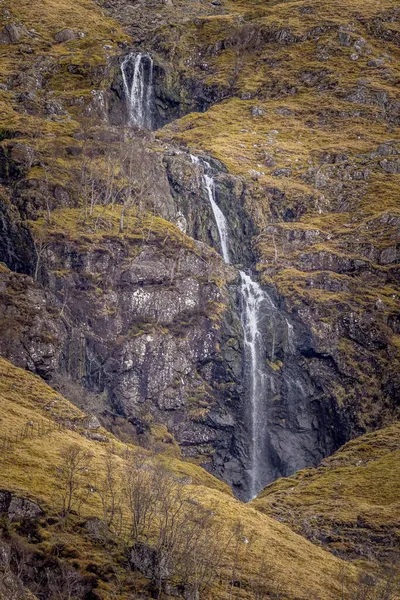 Voda Stékající Hory Skotské Vysočině — Stock fotografie