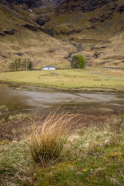 苏格兰Achnambeithach Cottage Glencoe景观 — 图库照片