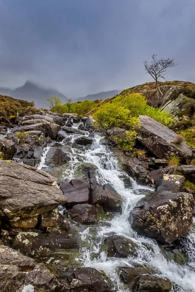 Waterval Snowdonia National Park Noord Wales — Stockfoto