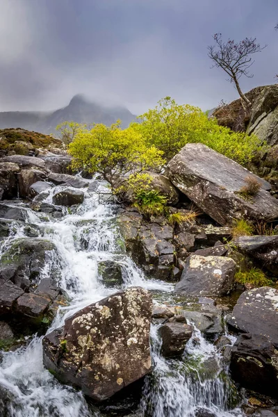Wodospad Parku Narodowym Snowdonia Północna Walia — Zdjęcie stockowe