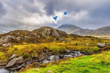 Tryfan, Snowdonia Ulusal Parkı, Kuzey Galler.
