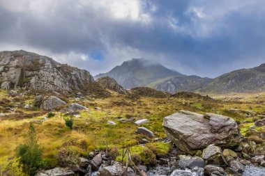 Tryfan, Snowdonia Ulusal Parkı, Kuzey Galler.