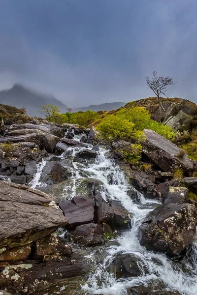 Vattenfall Snowdonia Nationalpark Norra Wales — Stockfoto