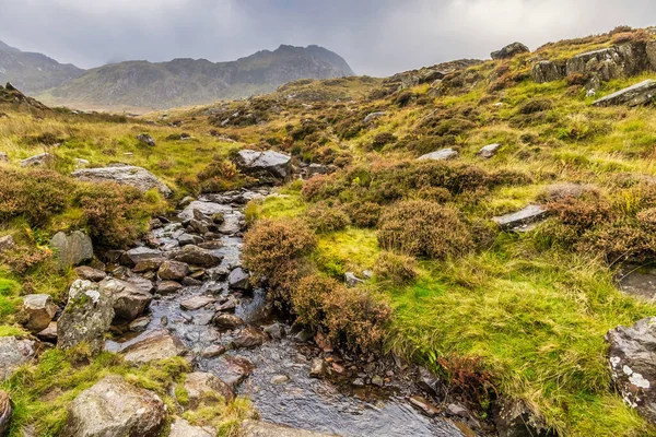 Paisagem Deslumbrante Snowdonia National Park North Wales — Fotografia de Stock