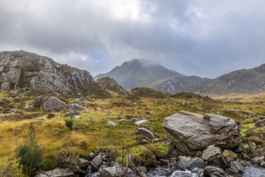 Tryfan, Snowdonia Ulusal Parkı, Kuzey Galler.