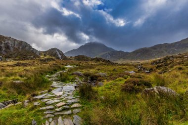 Tryfan, Snowdonia Ulusal Parkı, Kuzey Galler.