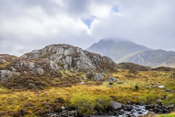 Beau Paysage Avec Tryfan Parc National Snowdonia Pays Galles Nord — Photo