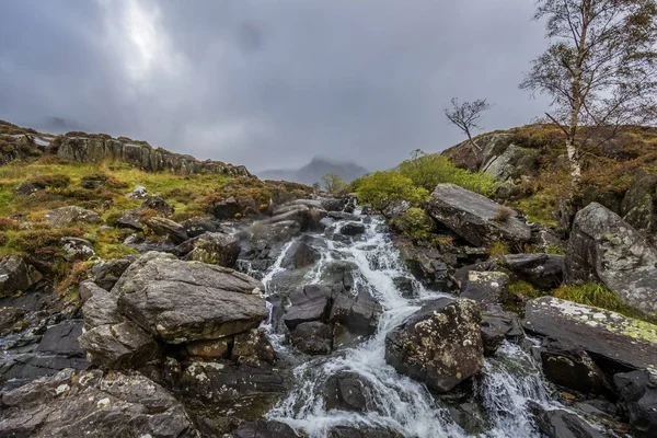 Wasserfall Snowdonia National Park Nordwales — Stockfoto