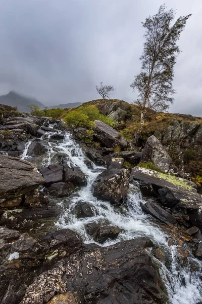 Wasserfall Snowdonia National Park Nordwales — Stockfoto