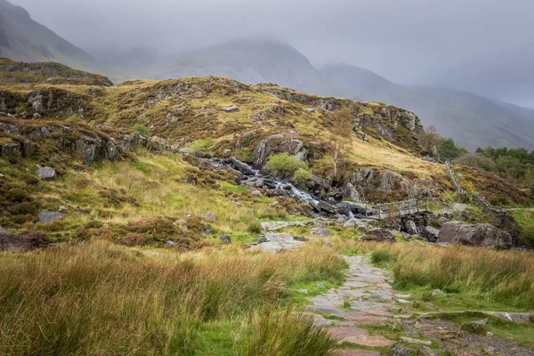 Atemberaubende Landschaft Snowdonia National Park North Wales — Stockfoto