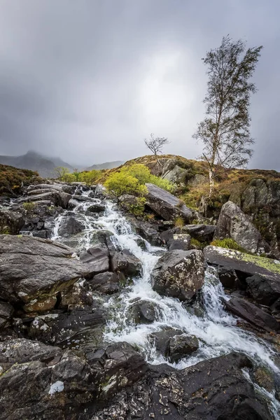 Waterfall Snowdonia National Park North Wales — Stock Photo, Image