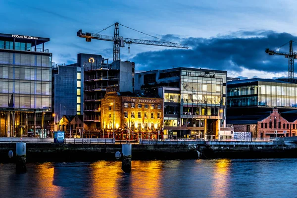 Ferryman Noche Dublín Irlanda — Foto de Stock