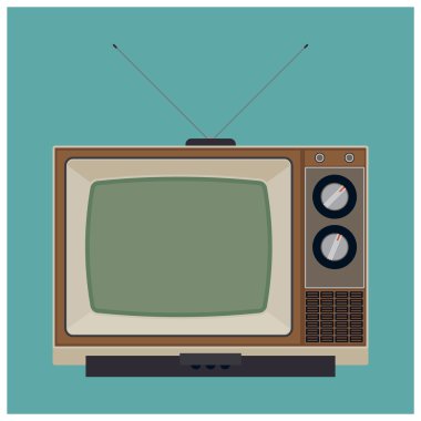 Retro görünümlü televizyon seti