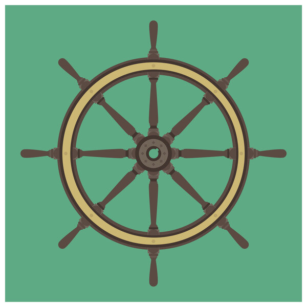 Sailing steering wheel
