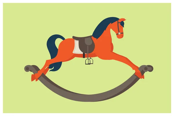 Caballo balancín — Vector de stock