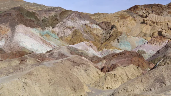 Denna Bild Visar Panoramautsikt Över Konstnärens Palett Utsiktspunkt Death Valley — Stockfoto