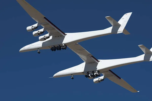 Mojave Californië Februari 2022 Afbeelding Van Transportvliegtuig Scaled Composites Model — Stockfoto