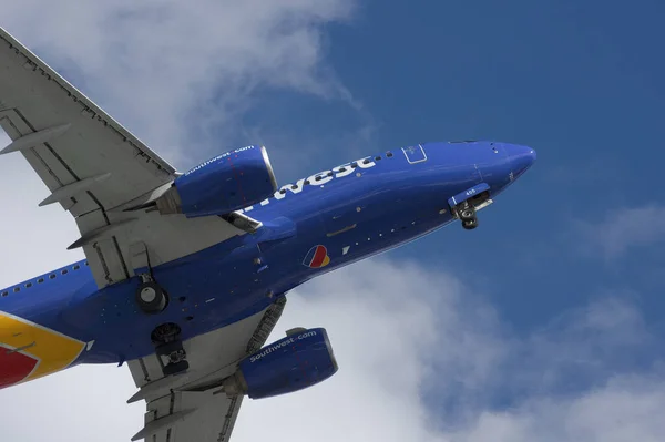 Burbank California Usa December 2021 Image Southwest Airlines Boeing 737 — Fotografia de Stock