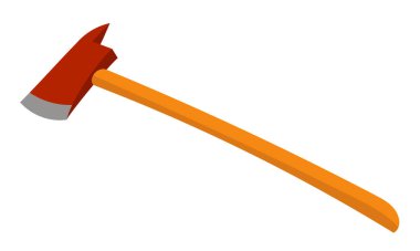 Classic fire ax.
