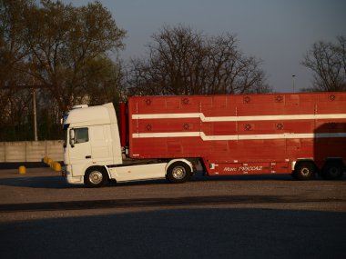 Nakliye kamyonu römorku