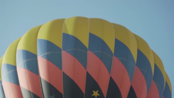 Wisconsin 'de Yaz aylarında Sıcak Hava Balonu Festivali — Stok video