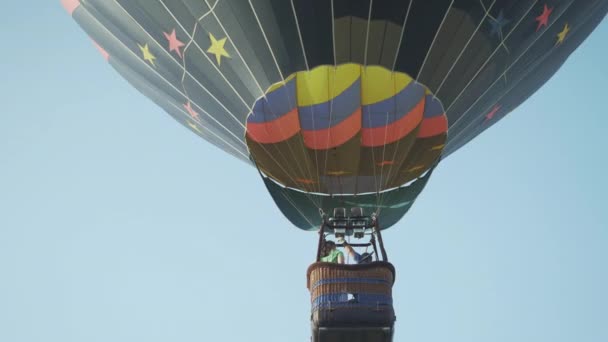 Wisconsin 'de Yaz aylarında Sıcak Hava Balonu Festivali — Stok video