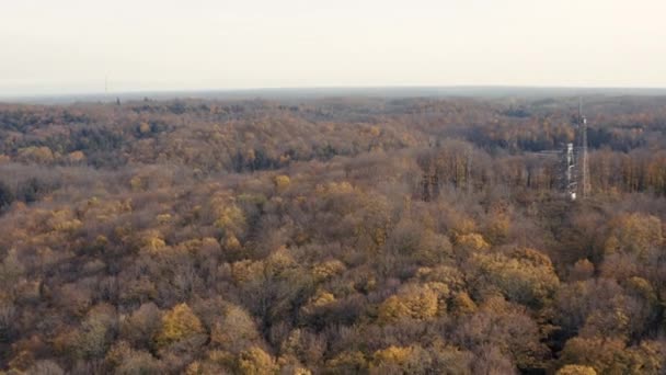 Nord Wisconsin Midwest autunno colori drone aereo video — Video Stock