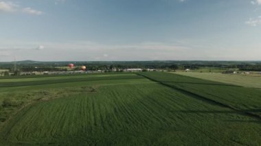 Sıcak Hava Balonu Festivali İnsansız Hava Aracı Videosu Yazın Wisconsin 'de