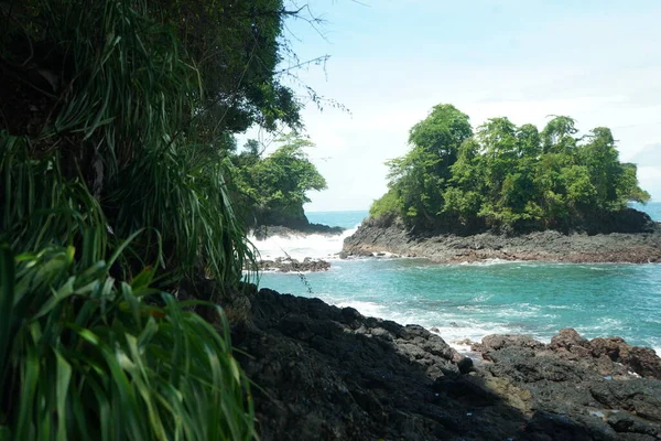 Park Narodowy Manuel Antonio Coastline w Kostaryce — Zdjęcie stockowe