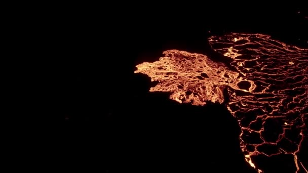 Meradalir Eruption Fagradalsfjall Volcano Iceland 2022 High Quality Footage Icelands — Vídeos de Stock