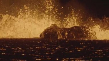 Flying drone at Meradalir Eruption of Fagradalsfjall Volcano in Iceland 2022. High quality 4k footage. Icelands newest eruption of the Fagradalsfjall volcano. Aerial drone video.