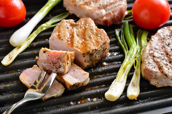 Mięso z grilla — Zdjęcie stockowe