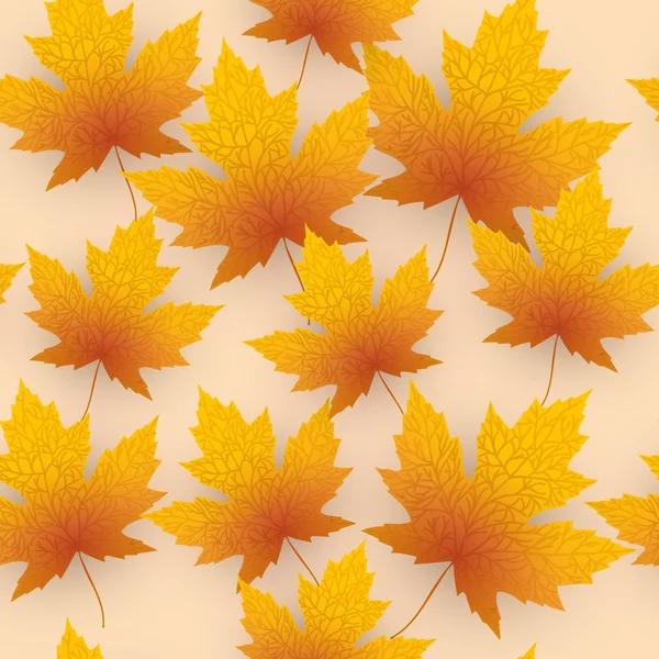 Feuille d'érable automne fond vectoriel — Image vectorielle