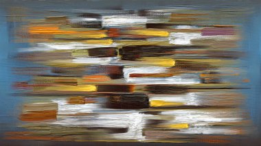 Modern artwork, textured paint strokes, painting on canvas. Acrylic art, artistic texture. Abstract grungy background, light hand painted cover, backdrop, brown and dark blue colored pattern