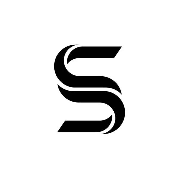 Простой Векторный Дизайн Логотипа Белом Фоне — стоковый вектор