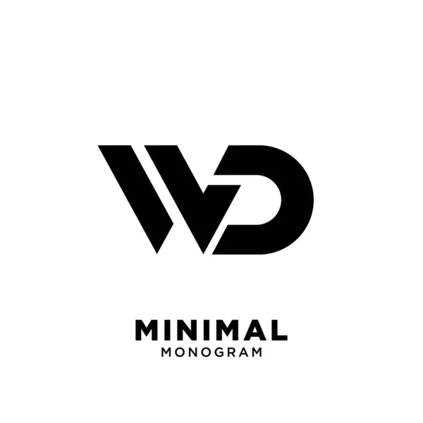 Eenvoudige Letter Vector Logo Ontwerp Met Geïsoleerde Witte Achtergrond — Stockvector