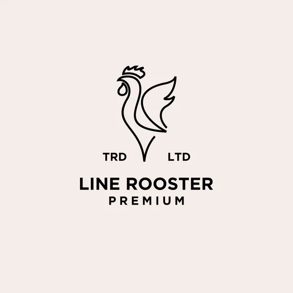 Дизайн Логотипу Преміум Погодного Фургона Rooster — стоковий вектор