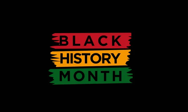 Μαύρο Σχέδιο Εικονογράφησης Εορτασμών Μήνα Ιστορίας — Διανυσματικό Αρχείο
