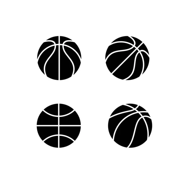 Badge Basket Ball Jeu Sport Club Logo Design — Image vectorielle