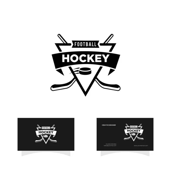 Иллюстрация Логотипа Хоккейной Команды — стоковый вектор