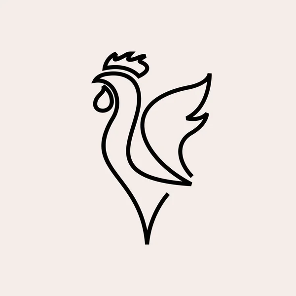 Премиум Дизайн Флюгера Rooster — стоковый вектор