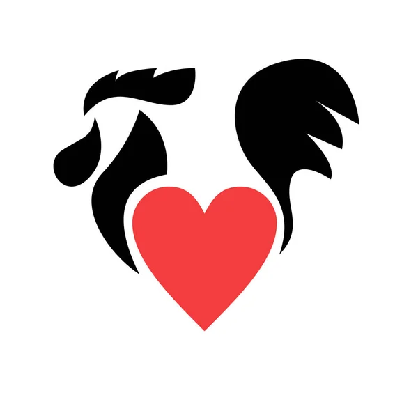 Premium Rooster Lover Ontwerp — Stockvector