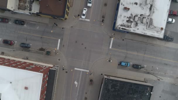 Straßenkreuzung Der Stadt North Bay Ontario Kanada — Stockvideo